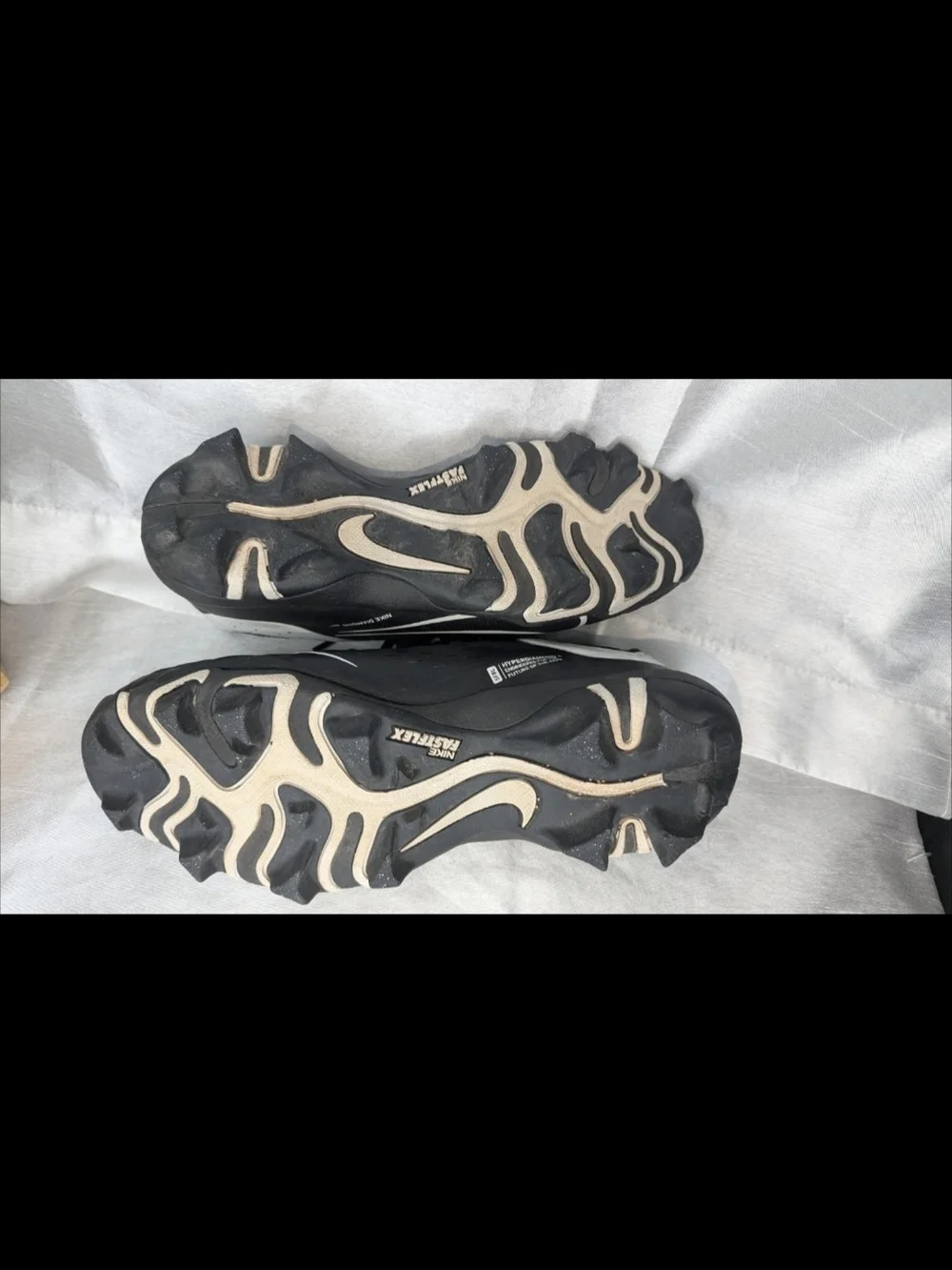 Nike Men's Baseball/Softball Cleats Black/White US 8 Medium